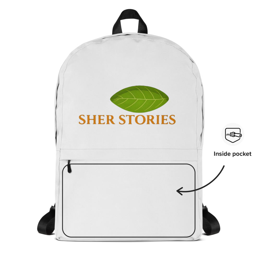 Sher Stories All-Over Print Backpack thumbnail 2