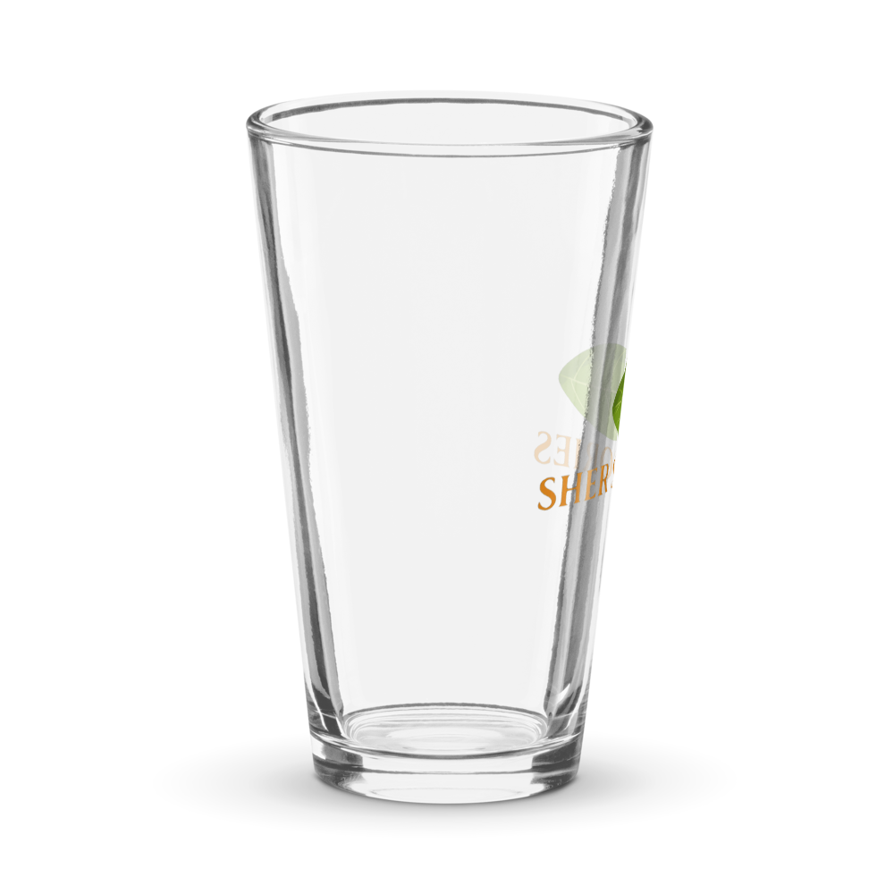 Sher Stories Classic Logo 16oz Glass thumbnail 3