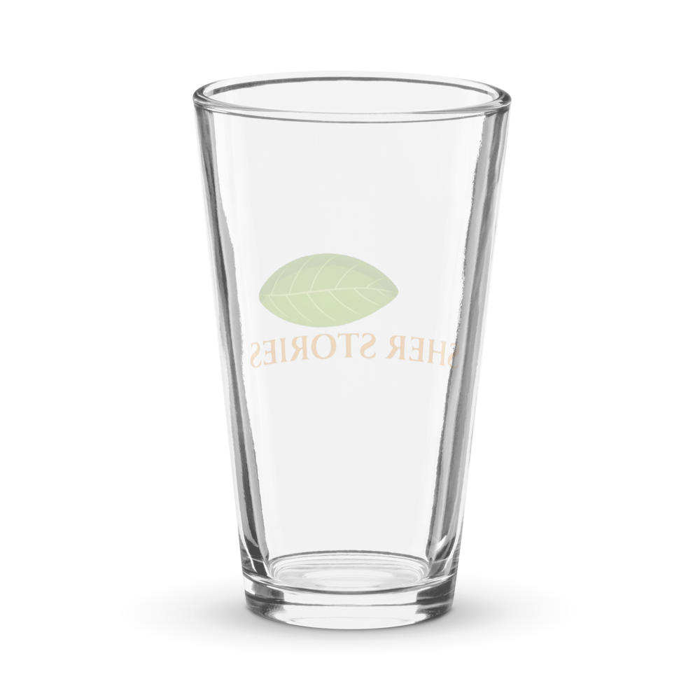 Sher Stories Classic Logo 16oz Glass thumbnail 2