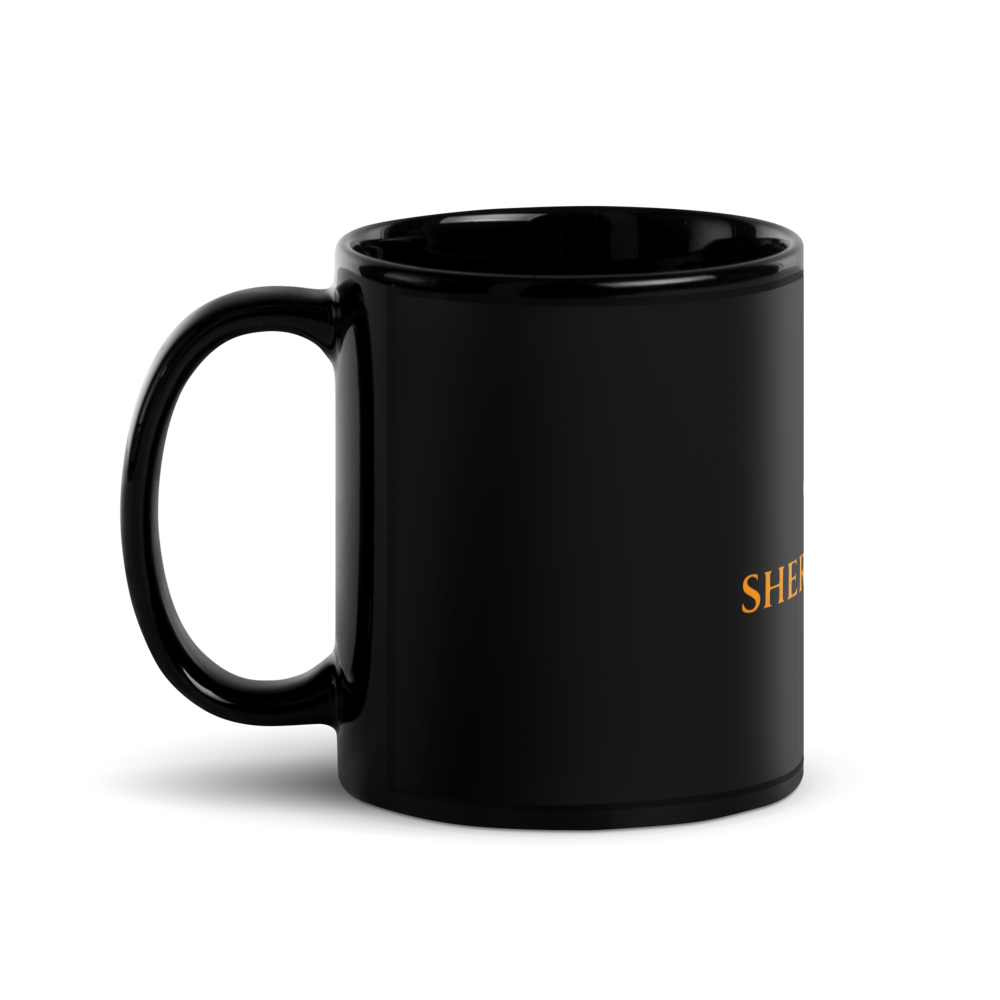 Sher Stories Official Black Glossy Mug thumbnail 2