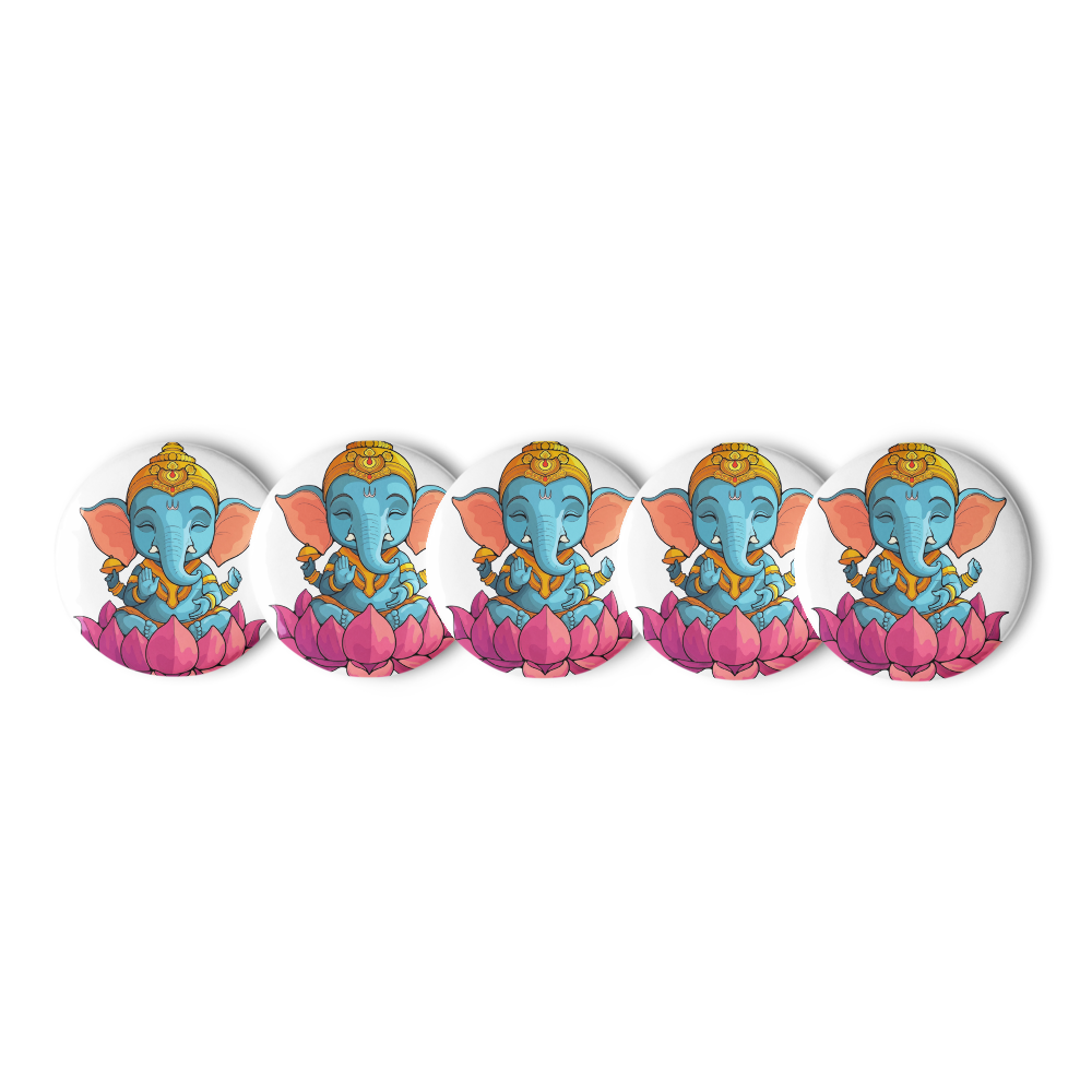Ganesh printed pin thumbnail 3