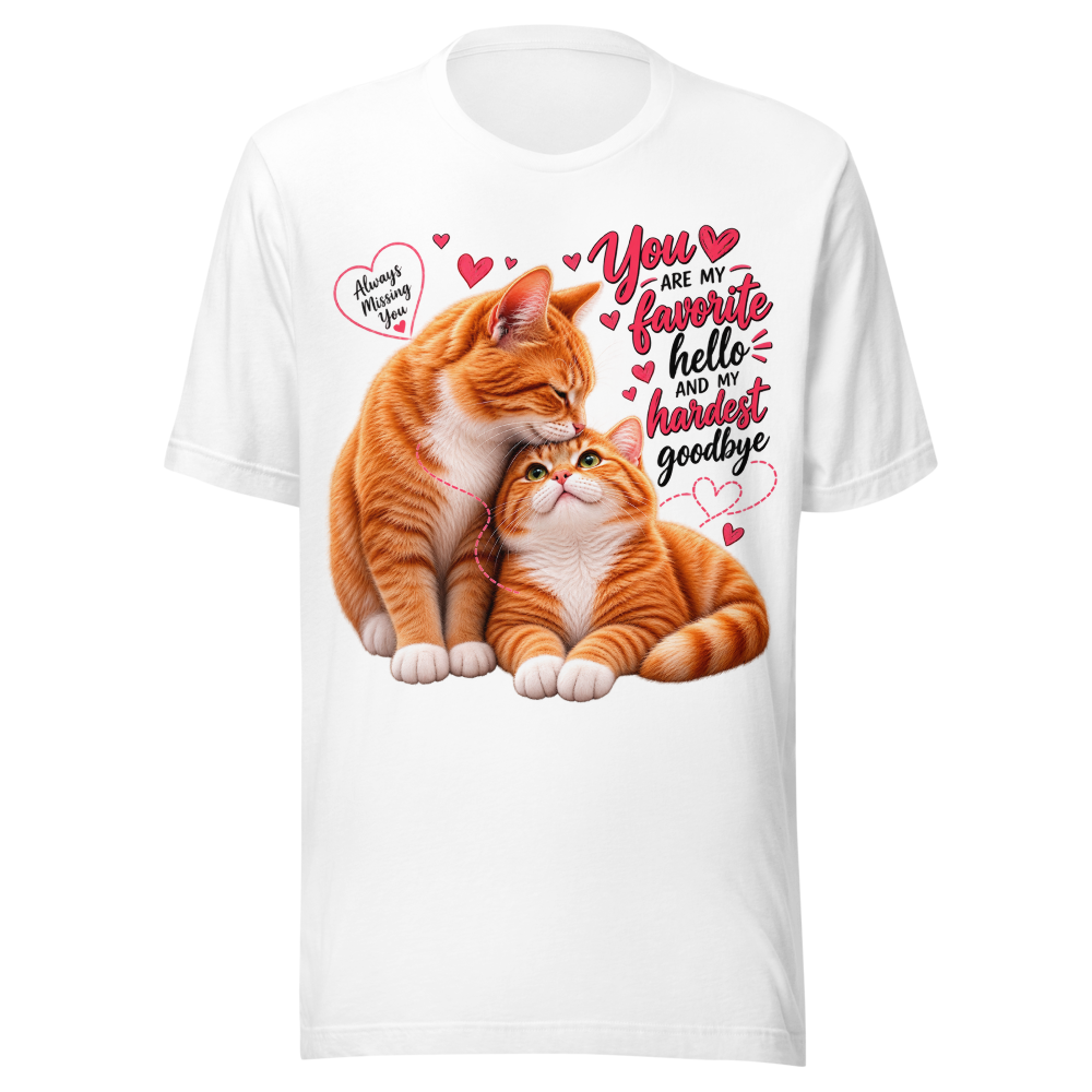 Cuddling Cats T-Shirt – Cat Lover Gift thumbnail 2