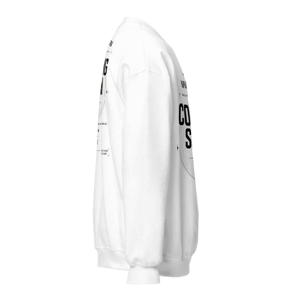 Coming soon neck sweatshirt style design  thumbnail 3