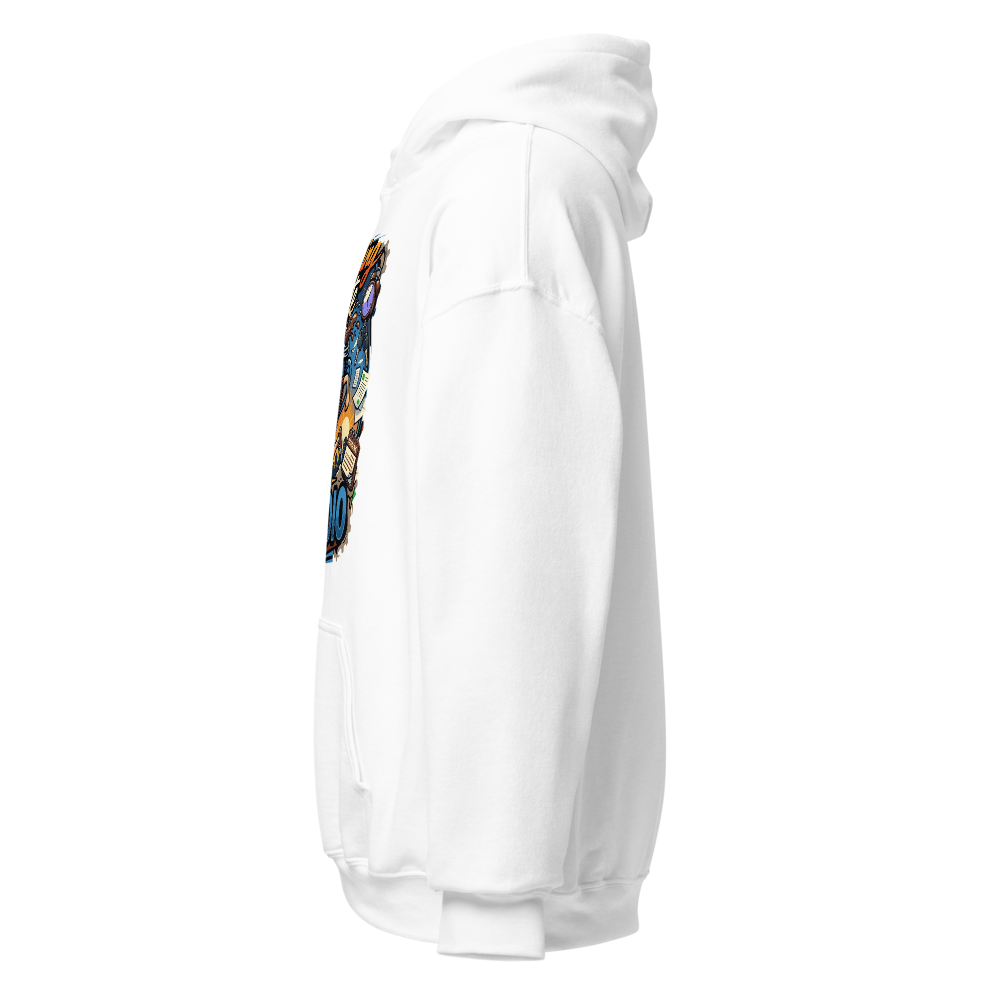 White Running Late is my Cardio hoodie thumbnail 3