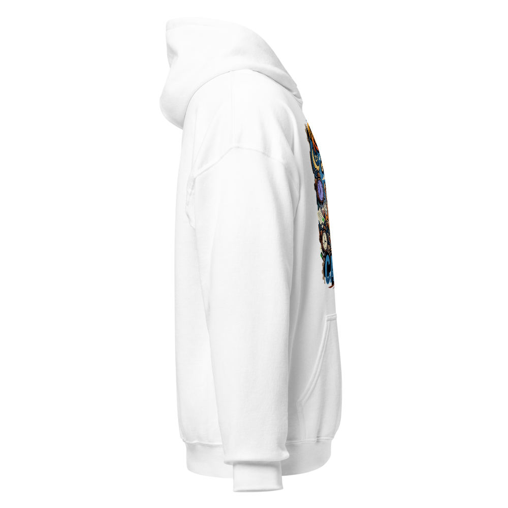 White Running Late is my Cardio hoodie thumbnail 4