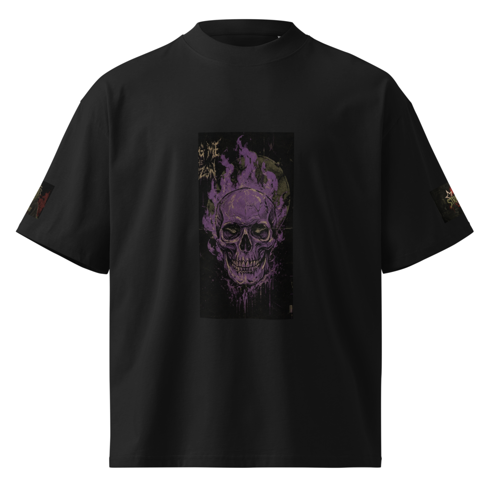 Straygaze - Skeleton on fire tee.