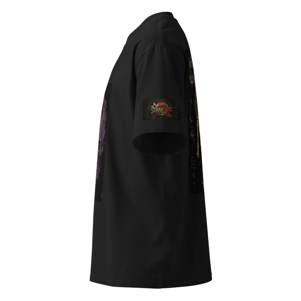 Straygaze - Skeleton on fire tee. thumbnail 3