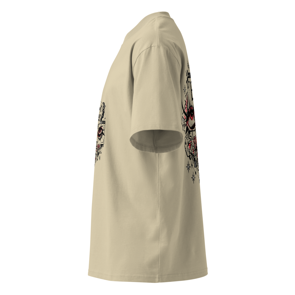 Straygrunge - Eyes never lie oversized tee. thumbnail 3