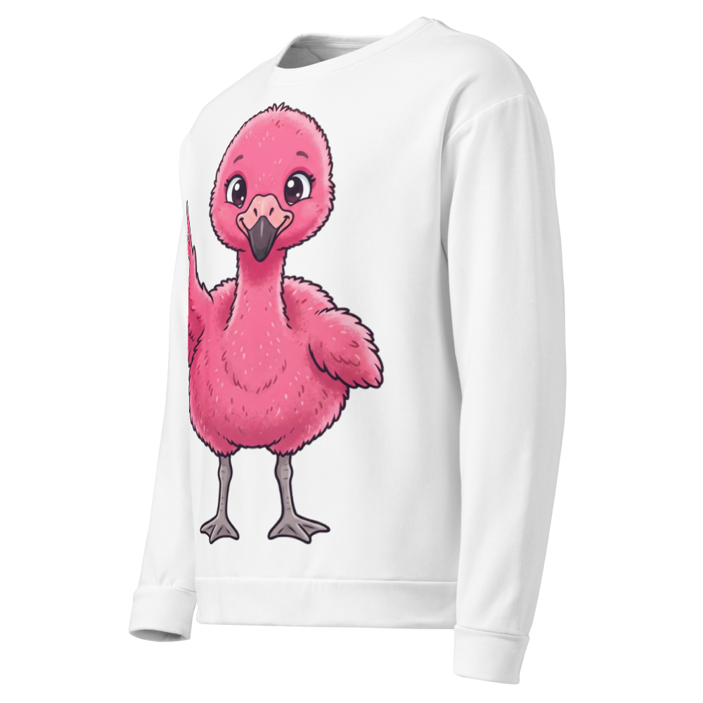 Giant Baby Flamingo Long Sleeve T‑Shirt – Unisex thumbnail 3