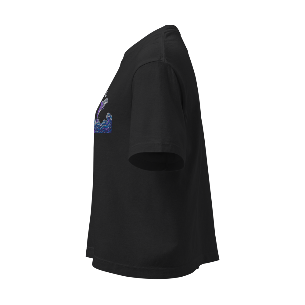Embroidered Dolphin Night T‑Shirt thumbnail 3
