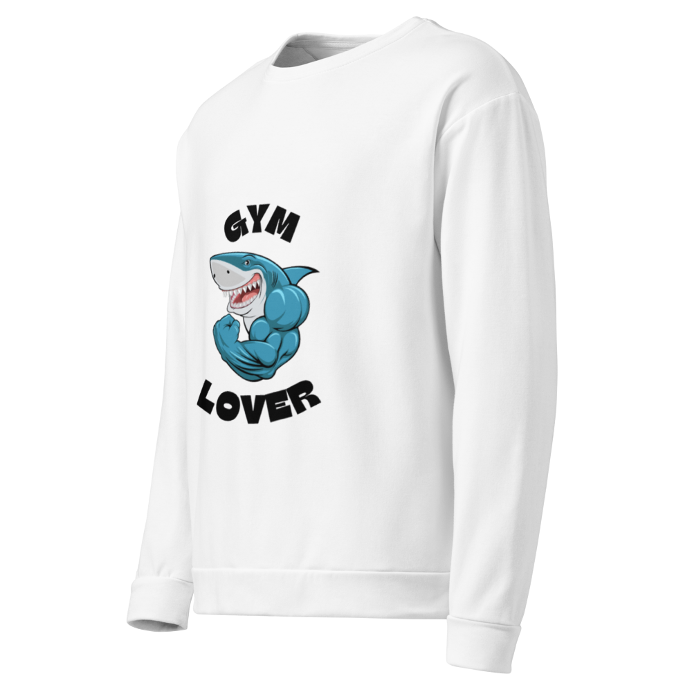 gym lover printed unisex sweat shirt  thumbnail 3