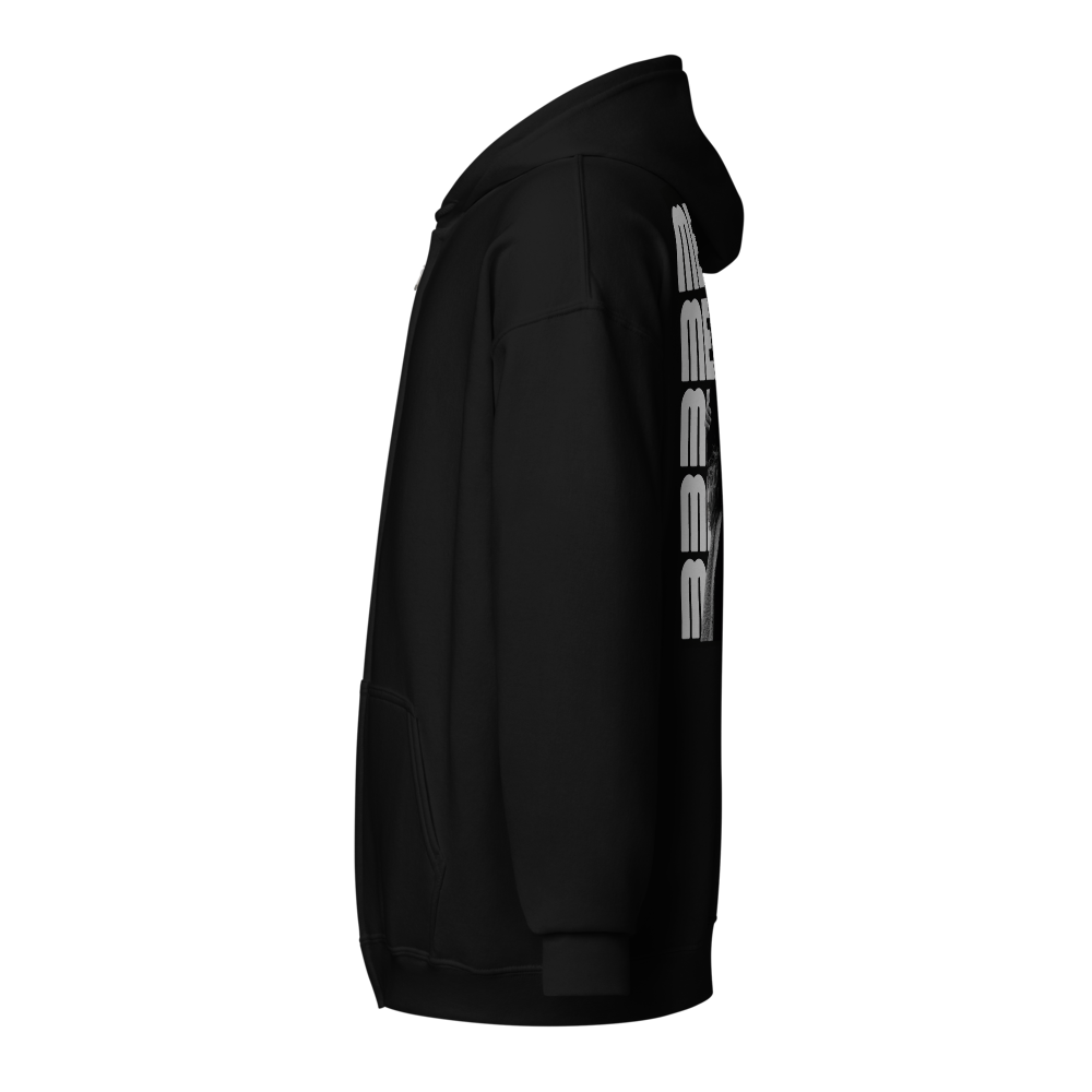 unisex heavy blend zip hoodie  with back printed  thumbnail 3