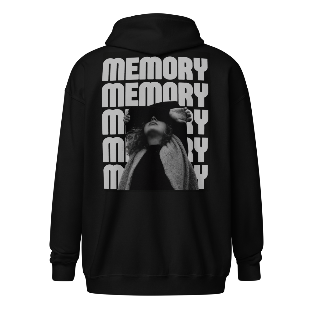 unisex heavy blend zip hoodie  with back printed  thumbnail 2
