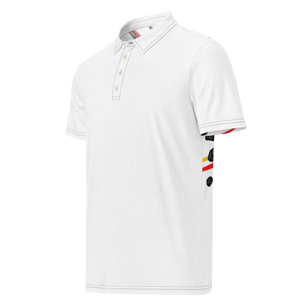 Men's wolf Print Slim Fit Polo T-Shirt  thumbnail 2