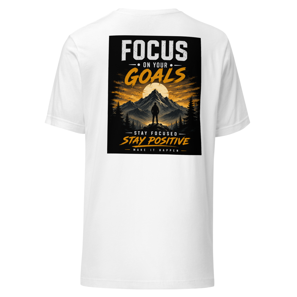 Focus On Your Goals | Motivational T-Shirt thumbnail 4