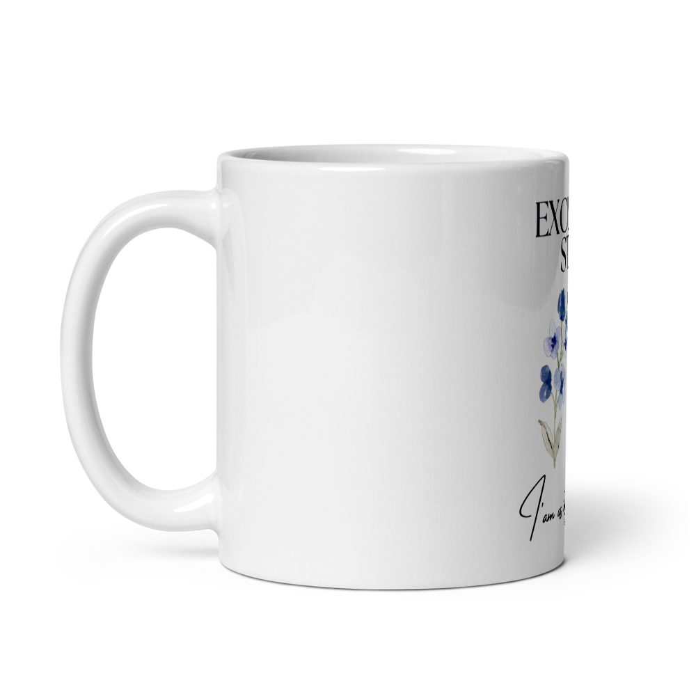 Excuse My State – Watercolor Floral Quote Mug thumbnail 3