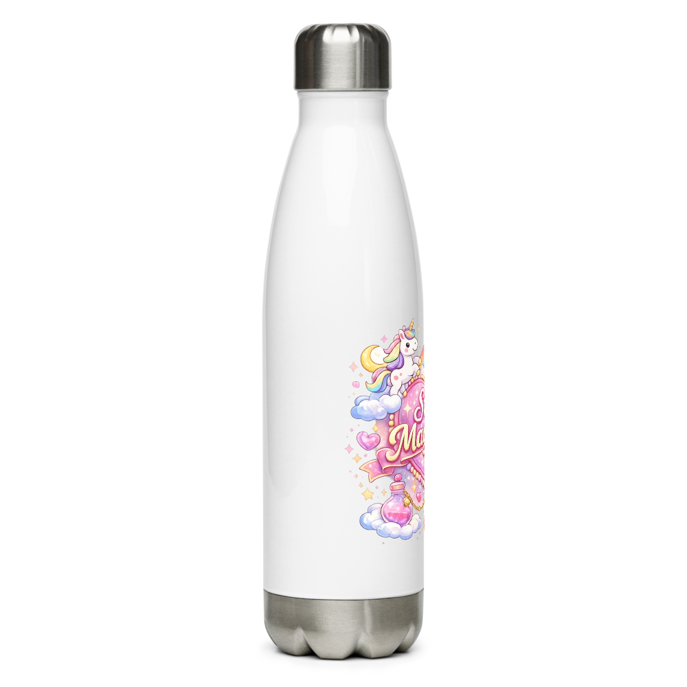 Stay Magical  Cute 3D Unicorn Rainbow Water Bottle thumbnail 2