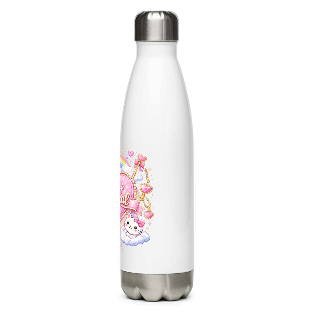 Stay Magical  Cute 3D Unicorn Rainbow Water Bottle thumbnail 3