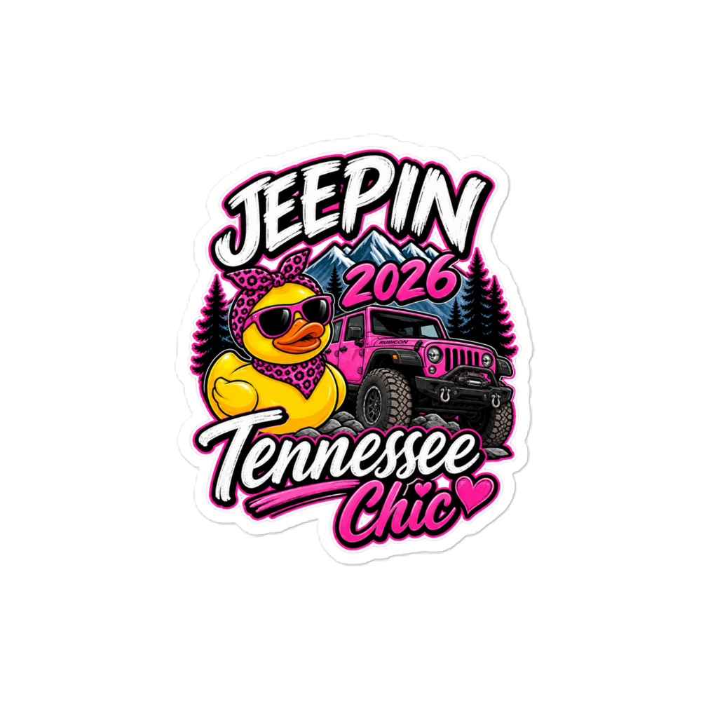 Jeepin sticker