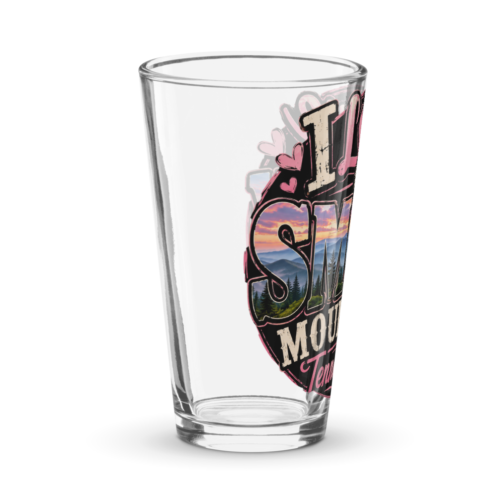 I love the smoky mountains pint glass  thumbnail 3