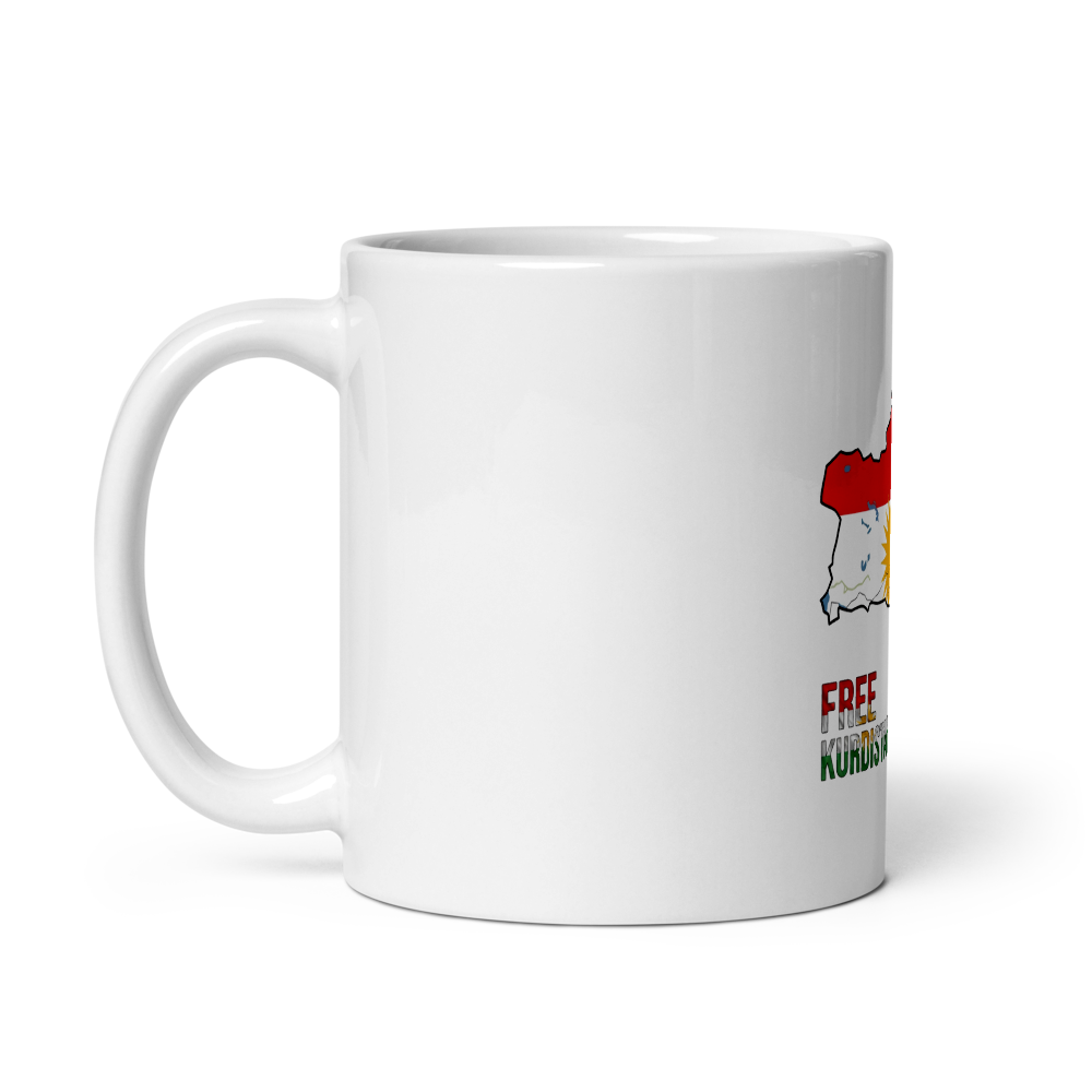 KURDISTAN Whtie Glossy Mug thumbnail 3
