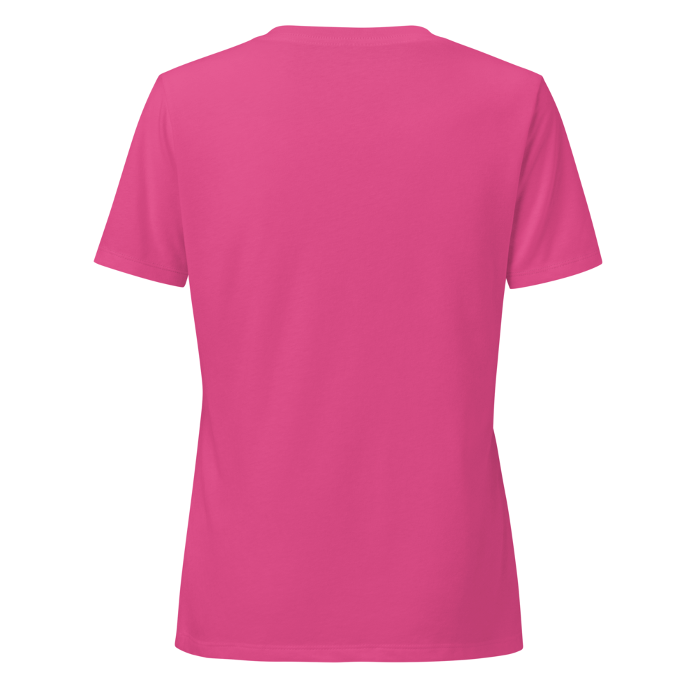 Women's Relaxed V-Neck T-Shirt CAT DAY pink thumbnail 2