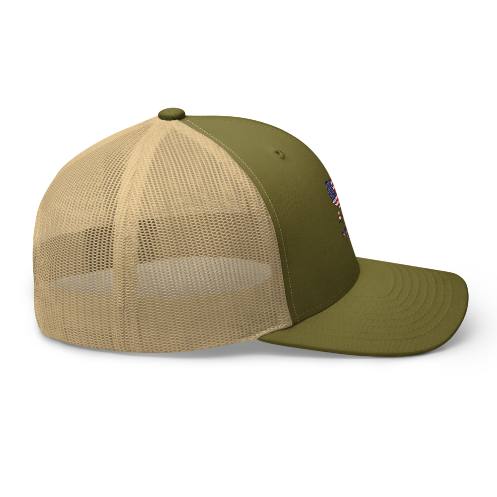Retro Trucker Hat Yellow UNITED STATES thumbnail 5