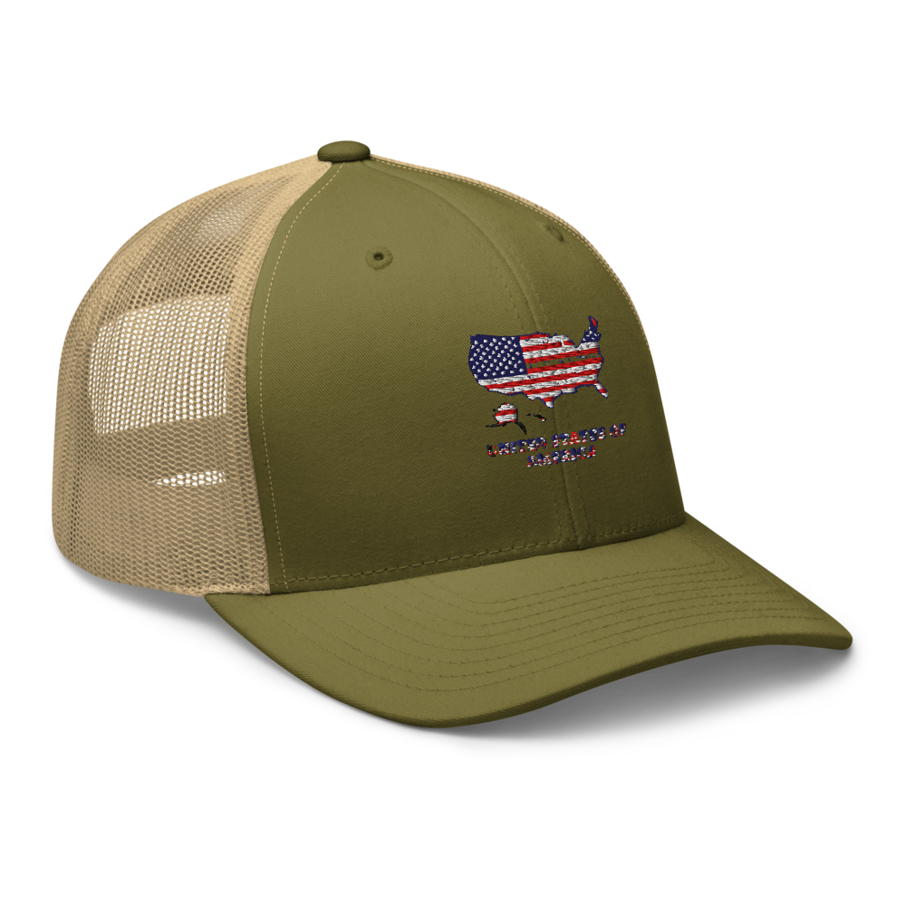 Retro Trucker Hat Yellow UNITED STATES thumbnail 6