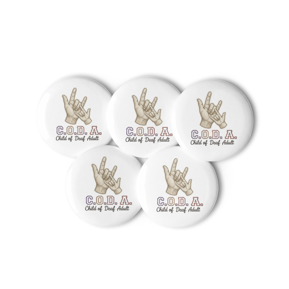 C.O.D.A Pin Buttons 5 piece set thumbnail 2