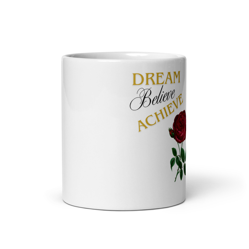 Dream Believe Achieve Motivational Quote with Eleg thumbnail 3