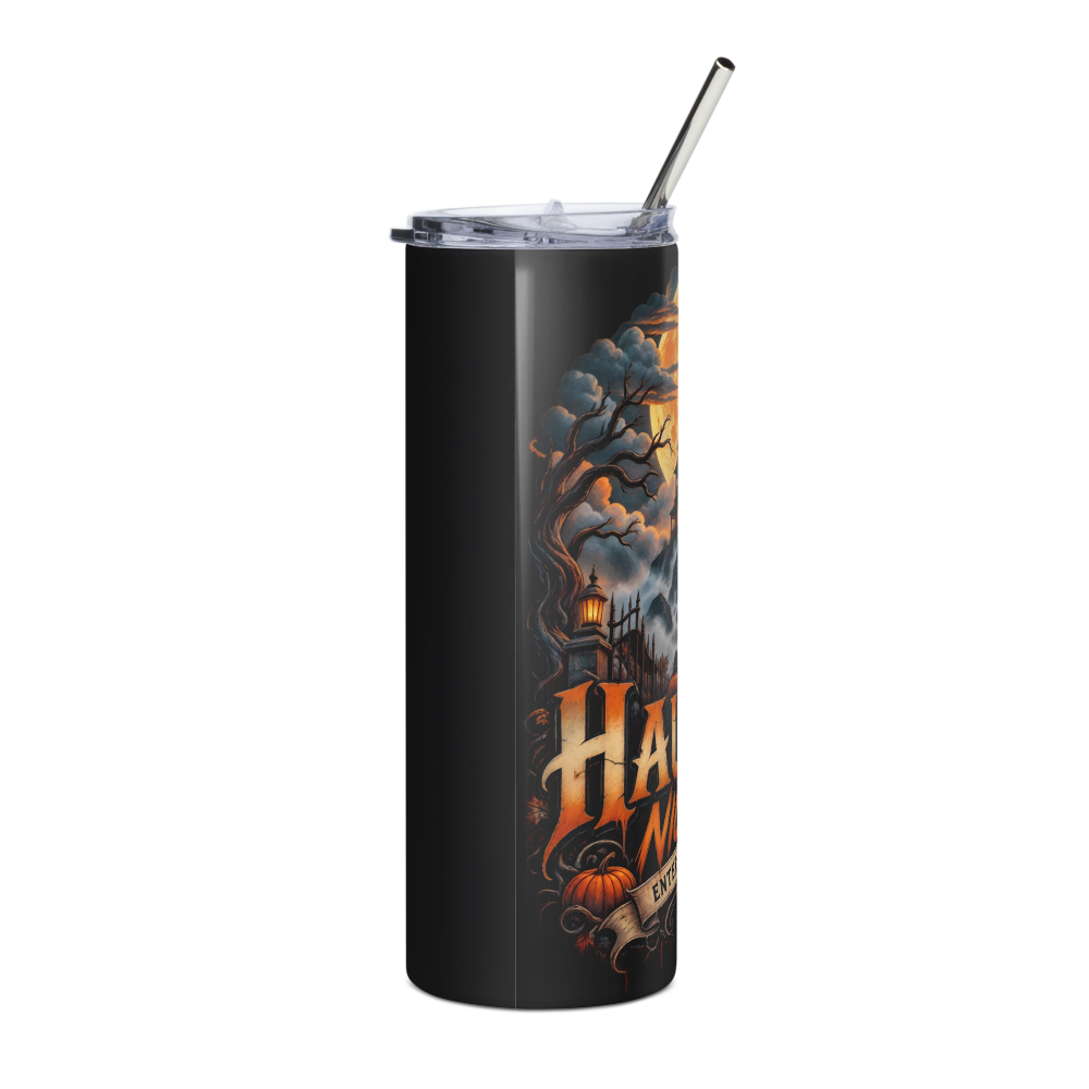 Haunted Halloween Steel Tumbler thumbnail 4