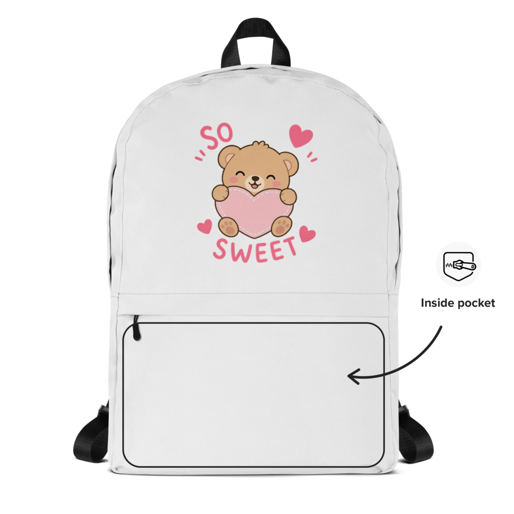 Cute Teddy Bear Hugging Heart – So Sweet Kawaii Ca thumbnail 2