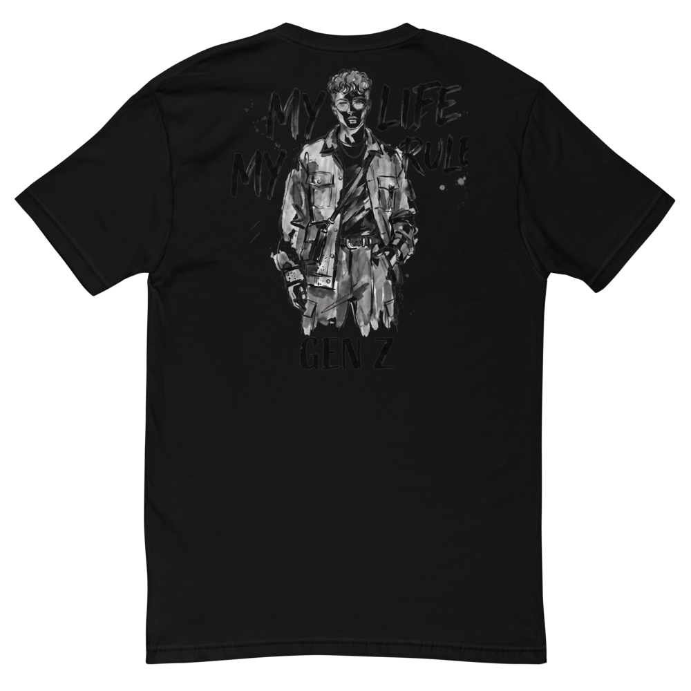 Unisex Gen z t shirt  for men gentle man design  thumbnail 2