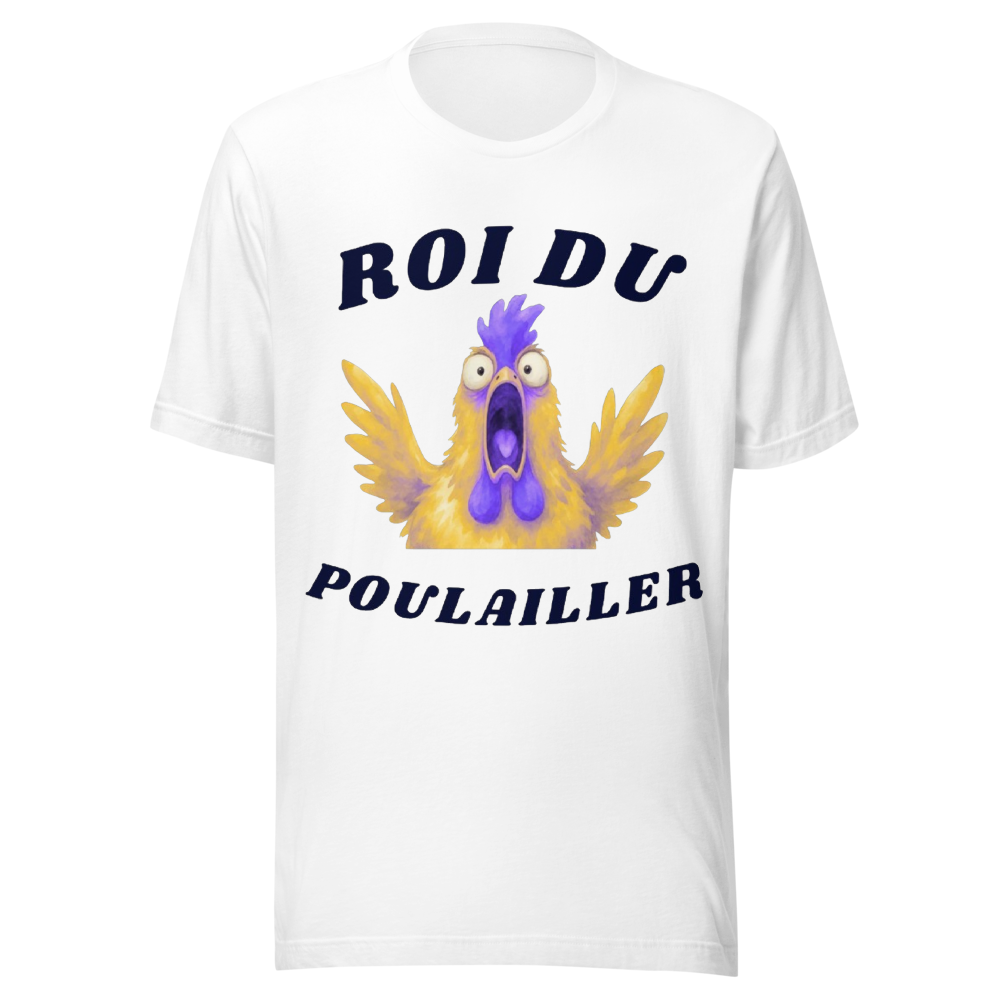 Poule apeurée - Roi du poulailler illustration