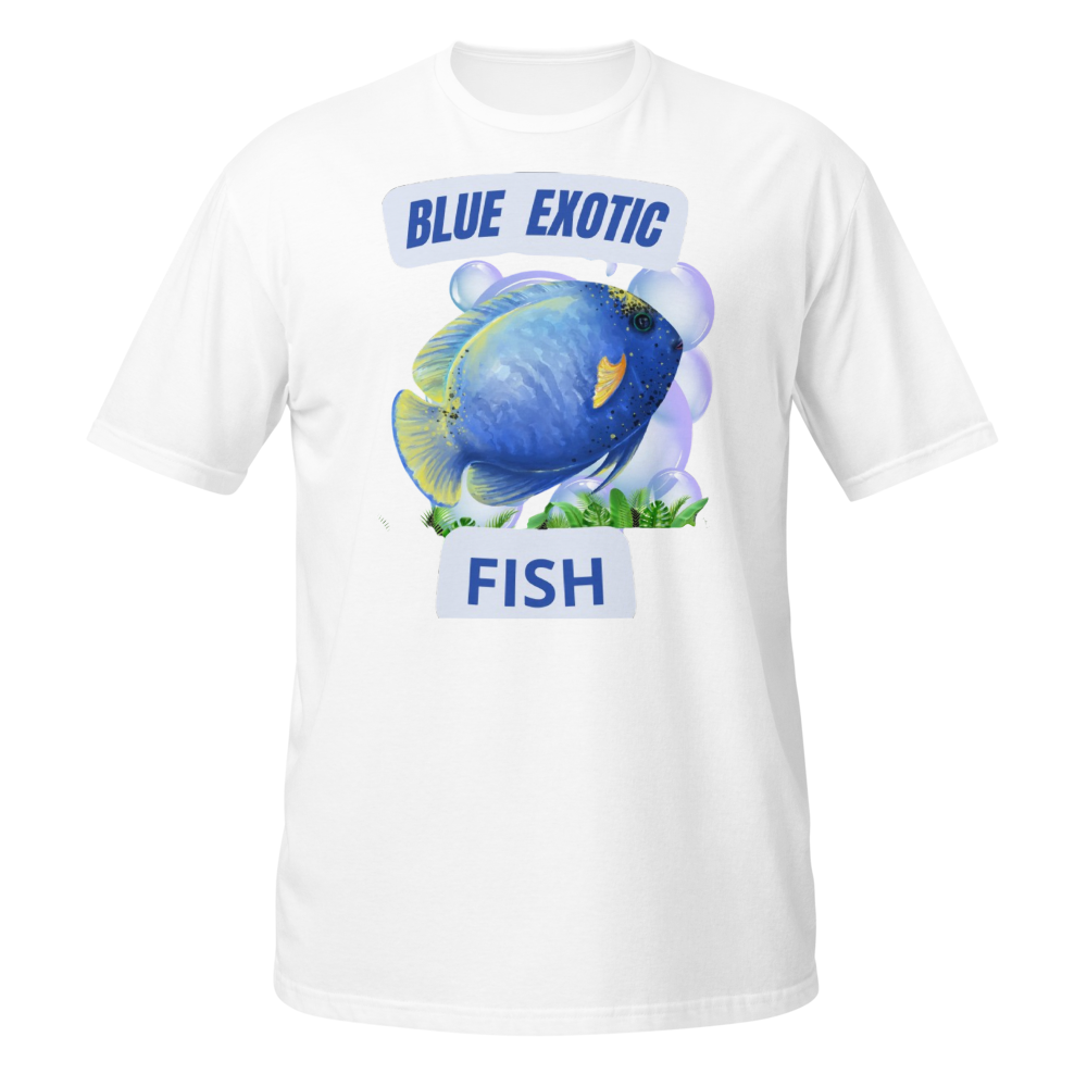 Blue Exotic Fish Illustration Underwater SceneArt thumbnail 3