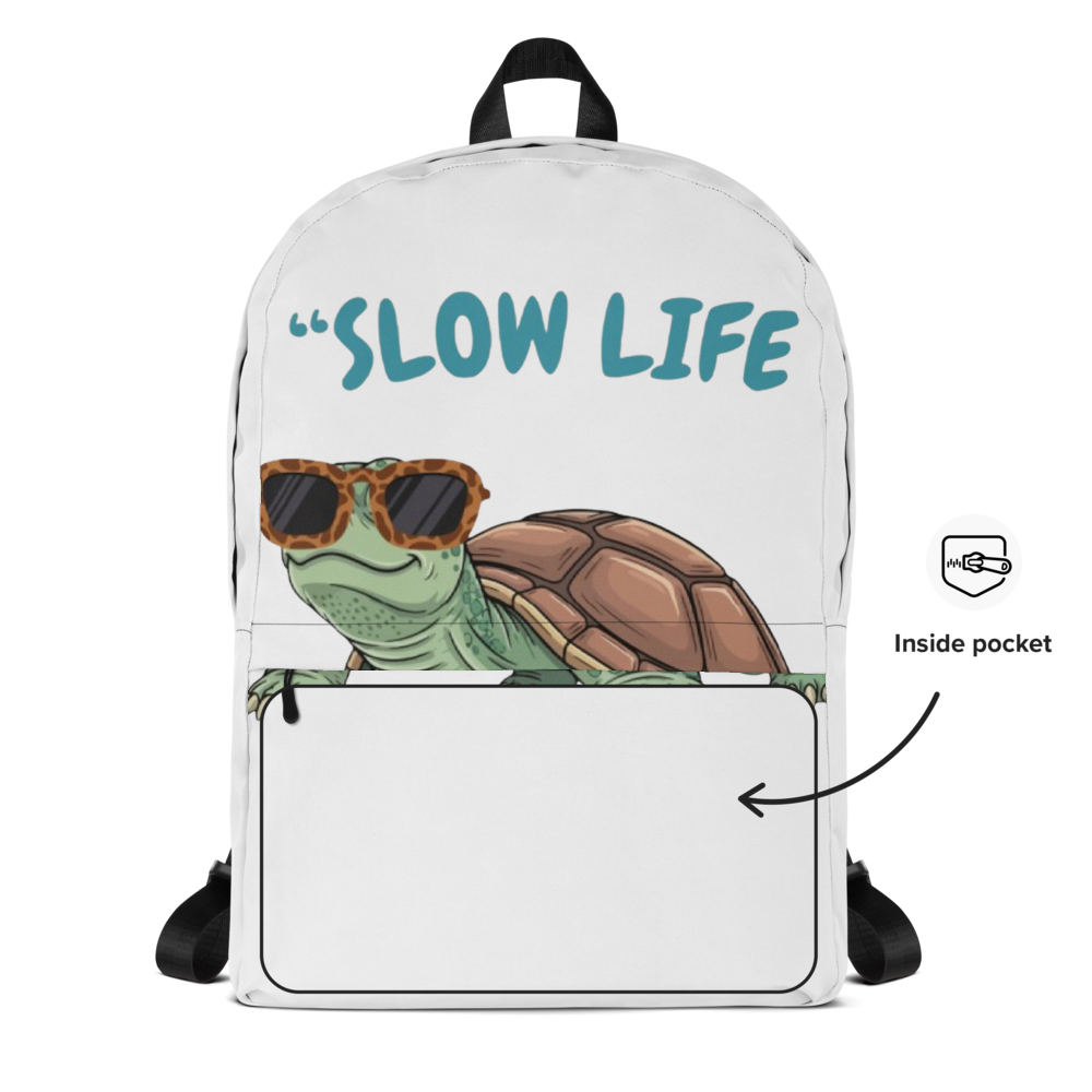 Tortue à Lunettes Slow Life Best Life Humour thumbnail 2