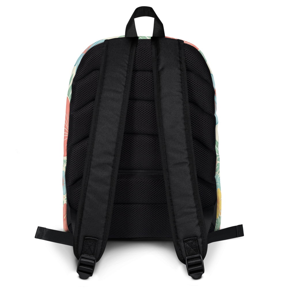 Retro Floral Backpack All-Over Print Backpack thumbnail 2