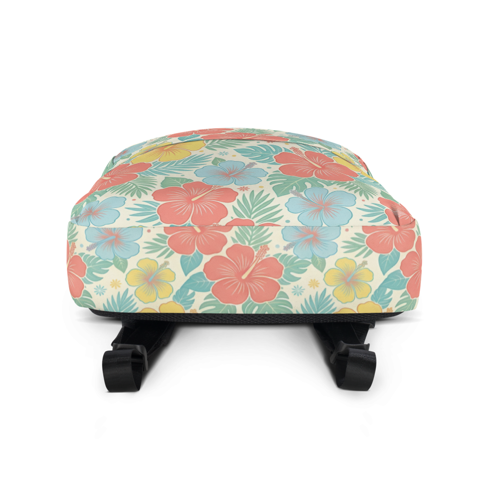 Retro Floral Backpack All-Over Print Backpack thumbnail 5