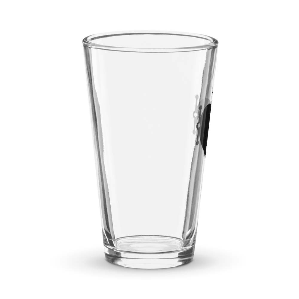 I Heart Vectors Drinking Glass thumbnail 3