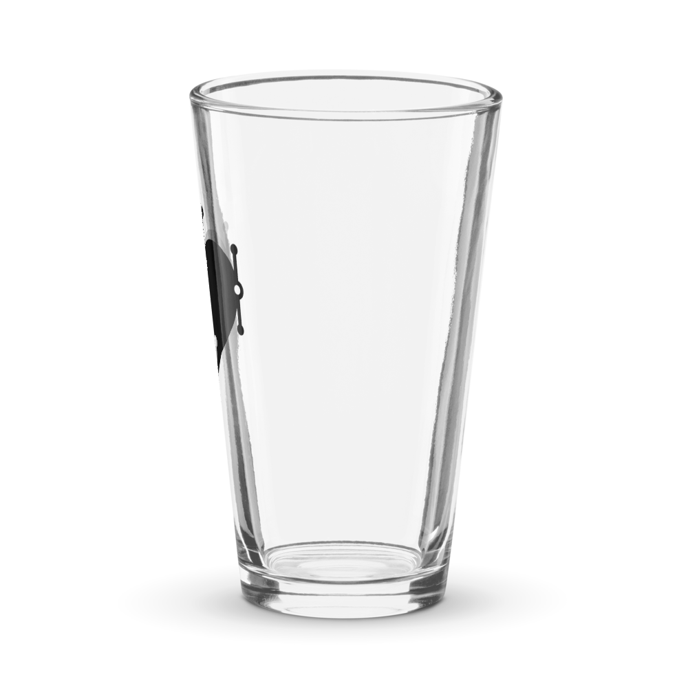 I Heart Vectors Drinking Glass thumbnail 4
