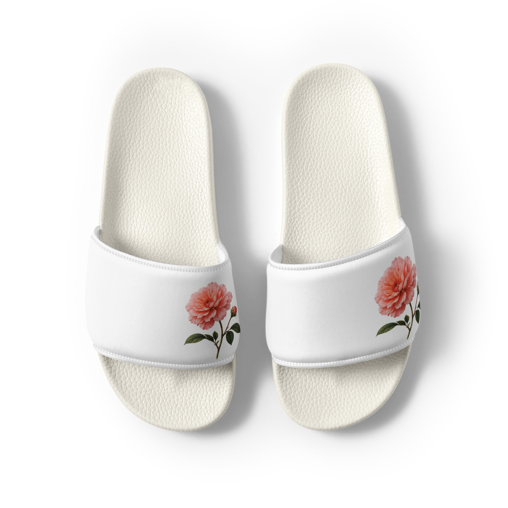 Floral Women's Slides | Botanical Summer Slip-On. thumbnail 2