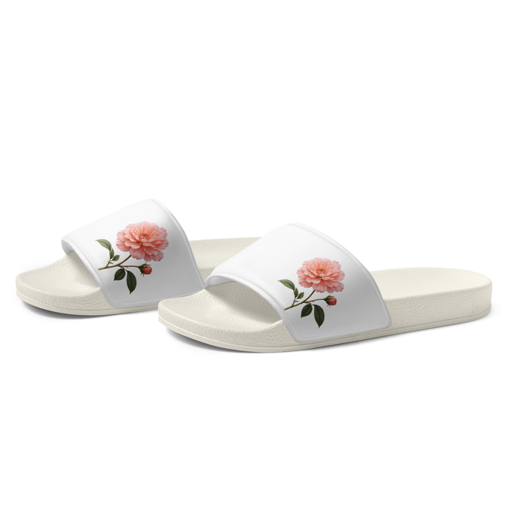 Floral Women's Slides | Botanical Summer Slip-On. thumbnail 4