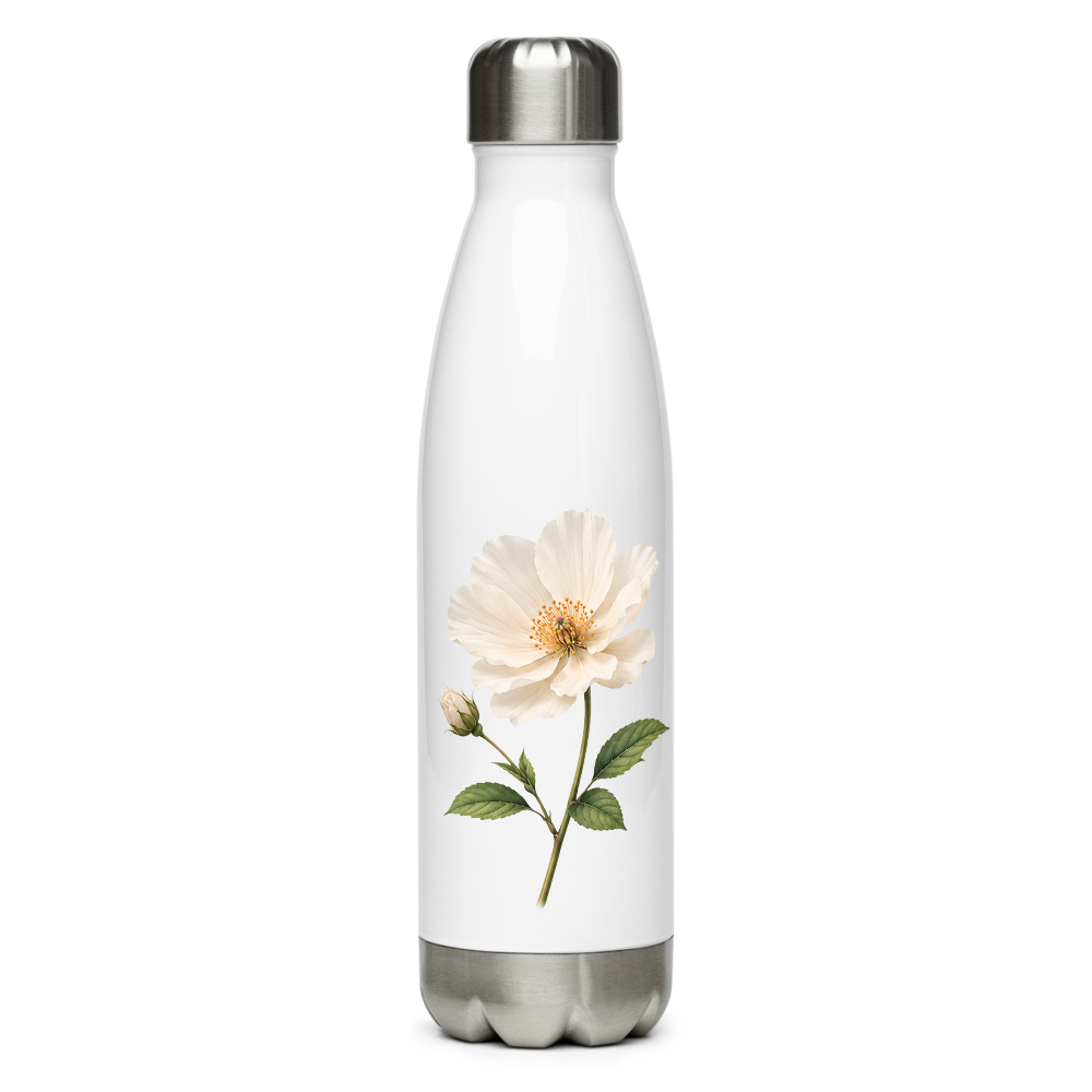 Floral Stainless Steel Water Bottle.