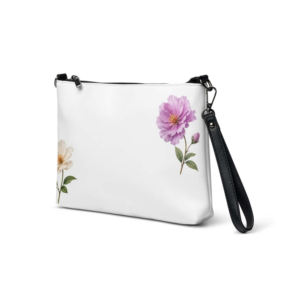 Elegant Floral All-Over Print Crossbody Bag. thumbnail 2