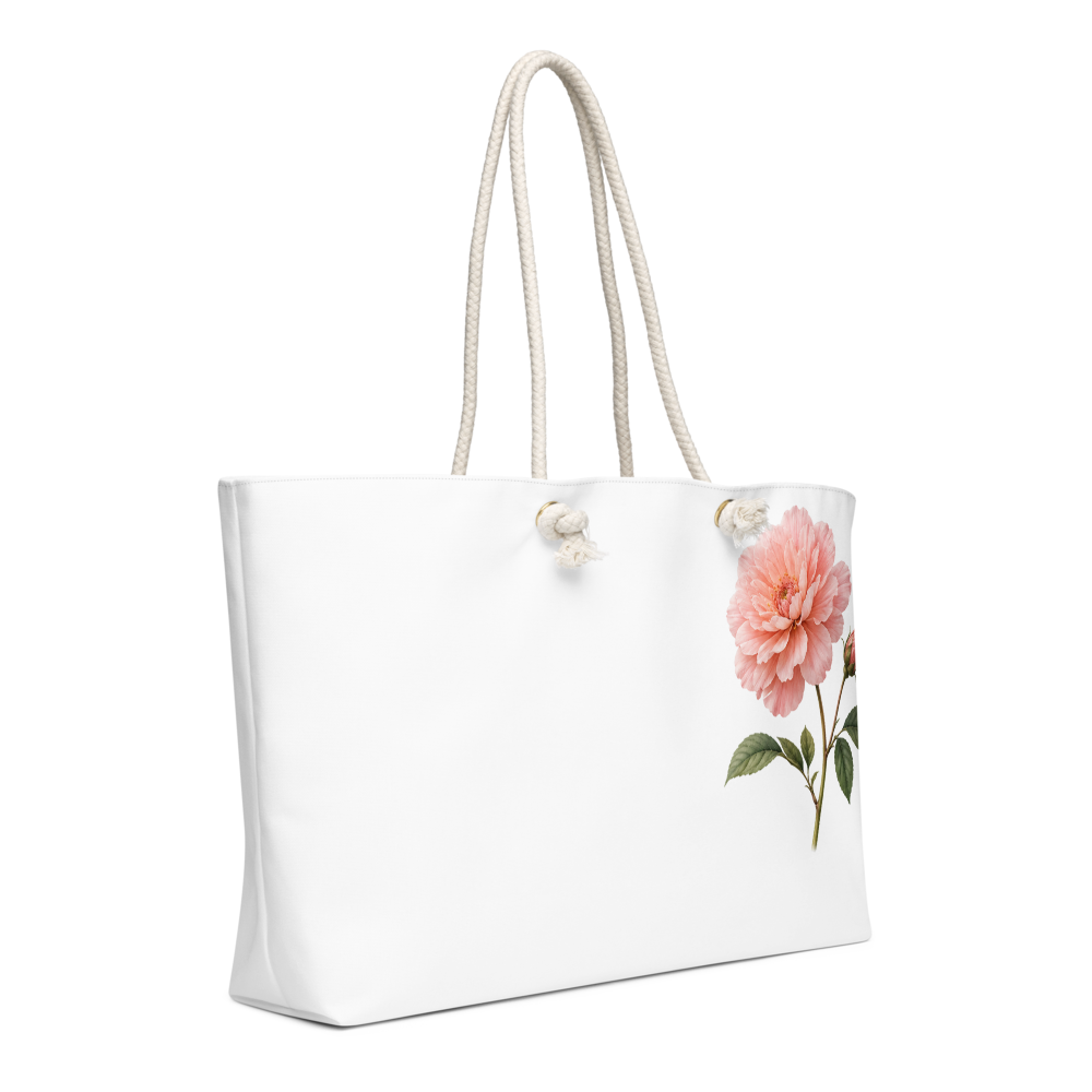 Elegant Floral Weekender Bag | Botanical Travel. thumbnail 3