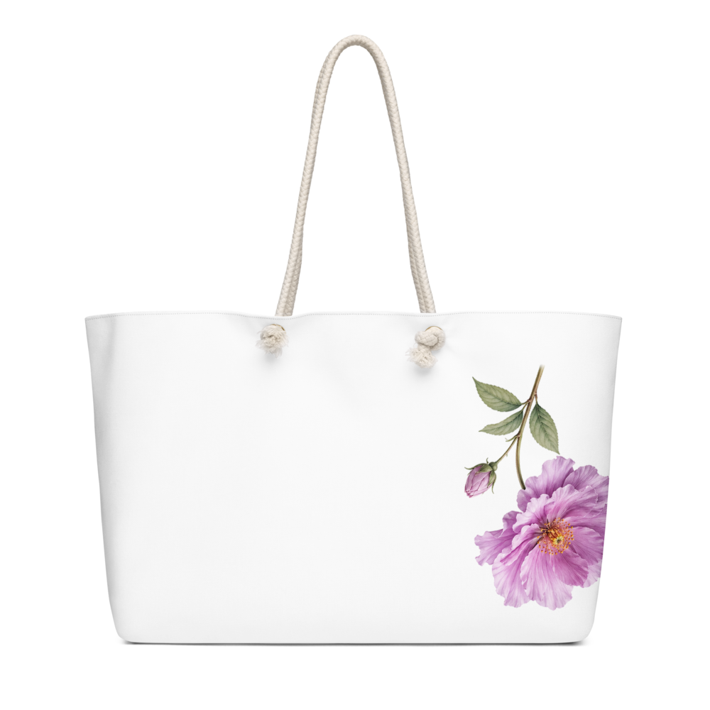 Elegant Floral Weekender Bag | Botanical Travel. thumbnail 4