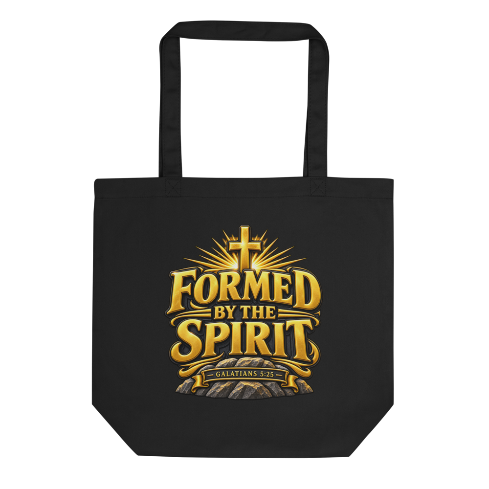FORMED BY THE SPIRIT – Galatians 5:25 Tote Bag