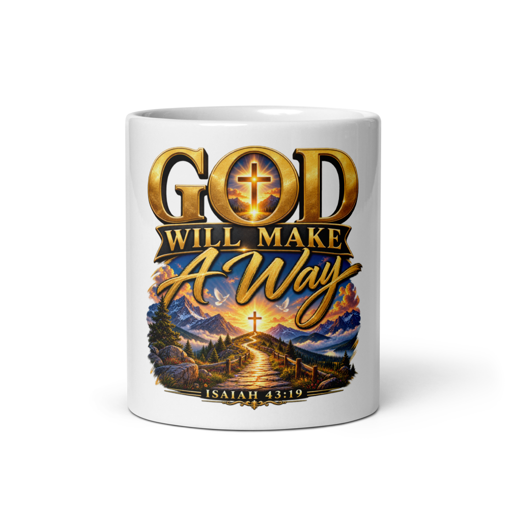 Christian Mug, Faith Mug, Isaiah 43:19, God Will M thumbnail 3