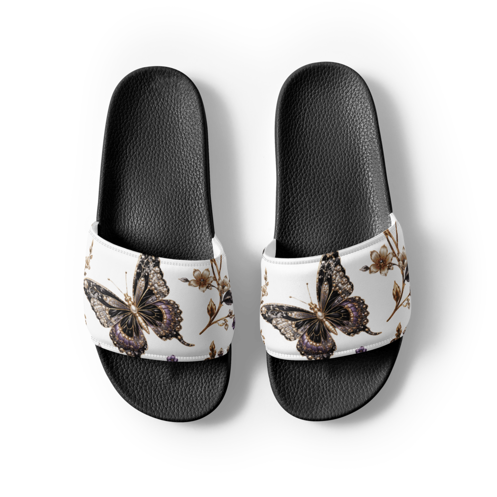 Midnight Butterfly Royale | Luxury Women's Slides thumbnail 2