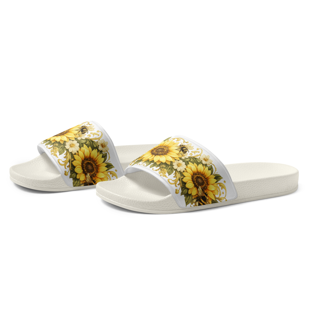 Golden Sunflower & Honeybee Luxury Slides thumbnail 4